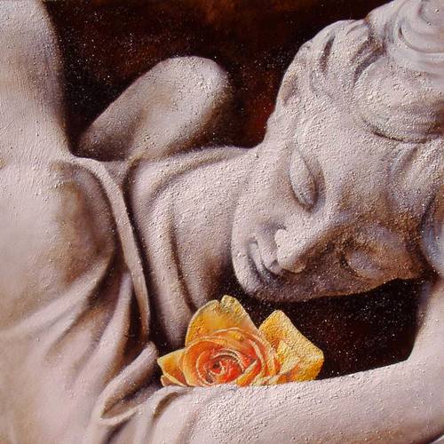La rosa arancione - cm.70x80 - 2006